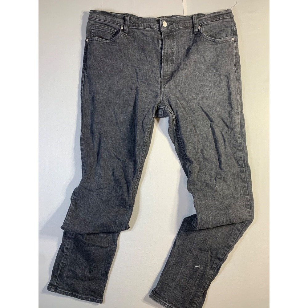 Michael Kors Jeans Men's 38x32 Black Grant Classic Fit Fly Zip Button